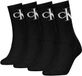 Calvin Klein dames 4P sokken monogram logo zwart