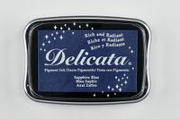 Tsukineko Delicata pigment ink 9x6cm Sapphire Blue