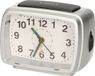 Gerimport Wekker - alarmklok - zwart/zilver - 11 cm - met verlichting en alarm
