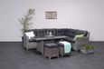 AVH-Collectie Valencia dining hoek loungeset 5-delig rechts antraciet wicker