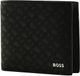 BOSS Leren portemonnee Zair 4 CC Coin Wallet Black zwart