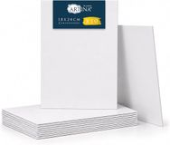 Artina 10-delige set canvaspanelen schilderskarton 3mm, 18x24 cm