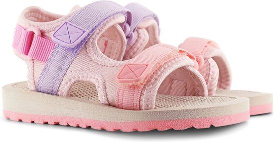 Shoesme Sandalen Meisjes - Maat 33 - Licht roze/Roze/Lila - Platte sandalen