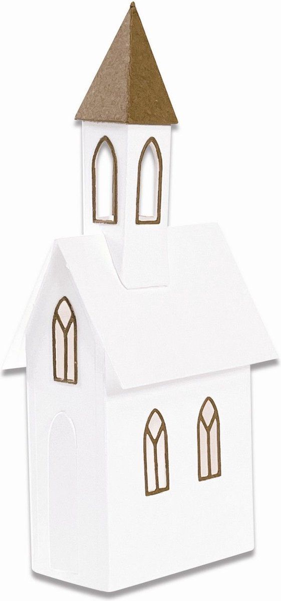Sizzix Thinlits snijmal Village Collection - wit - 0630454280101