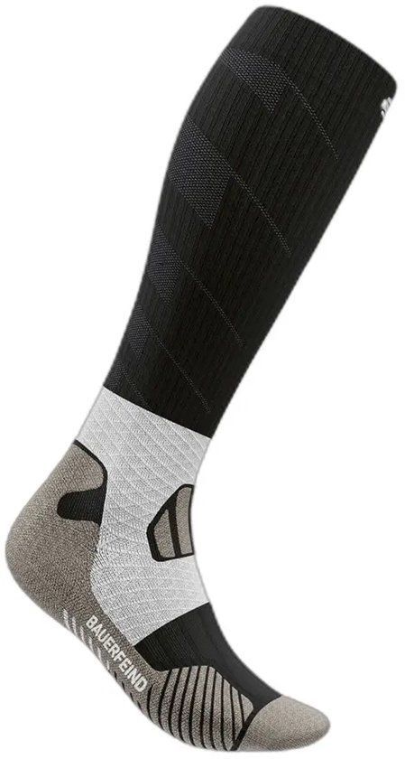 Bauerfeind Sports Compressiesokken Zwart Koolstof Maat M Schoenmaat 46-49