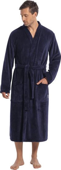 Ten Cate Basics badjas navy blues voor Heren | Maat M