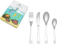 Zilverstad Kinderbestek 4-delig Zeedieren RVS 18/10