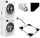 Dastium Kit d'empilage lave-linge sèche-linge - Kit d'empilage lave-linge sèche-linge - Entretoise lave-linge sèche-linge - Universel et Réglable