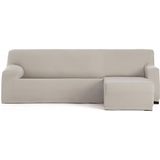 ECOMMERC3 Bankhoes voor chaise longue, kort hoekdeel rechts, bi-elastisch, ademend, voor chaise longue-bank, effen kleur, elastieken en schuimstof, bescherming tegen slijtage