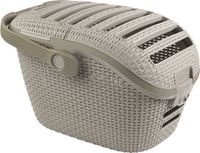 Curver Reismand Kat - Klein huisdier - Afneembare bovenkant - Met handvat - Warm Grey - 51x38x33 cm