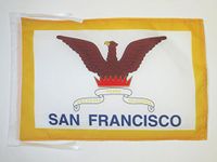 AZ FLAG Vlag San Francisco 45x30 cm Polyester 100D Koorden