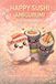 Happy Sushi Amigurumi Coloring Book