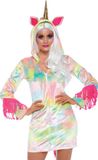 Leg Avenue Enchanted Velvet Unicorn Kostuum voor Dames, Meerkleurig, Maat XS