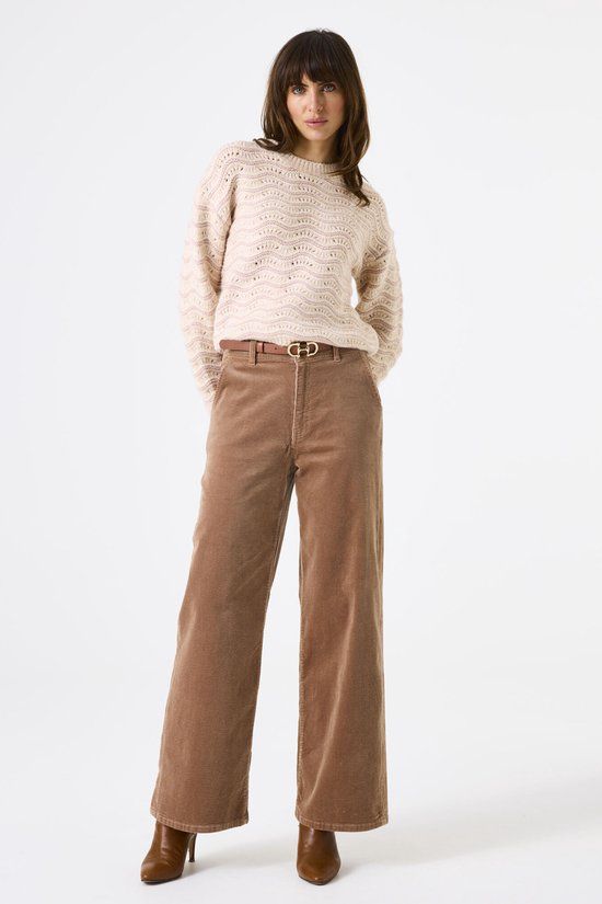 Garcia J50112 Dames Wide Fit Broek Bruin