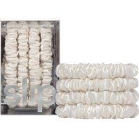 Slip Pure Silk Skinny Scrunchies - White