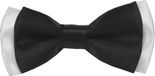 Fako Fashion® Kinder Vlinderstrik - Duo Tone - 10cm - Zwart/Wit