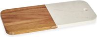 Kinvara Snijplank Bruin Wit Acacia Marmer (18 x 1,5 x 38 cm)