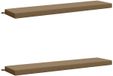 vidaXL Coussins de banc SOEST 2 pièces 100% Polyester Taupe 180 x 40 x 8 cm