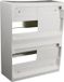 ZENITECH Boîte électrique nue équipée 2 rangées 26 modules blanc