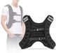 Gilet de poids - Gilet de course - Boucle réglable - Bandes réfléchissantes - Noir - Pour course à pied et fitness