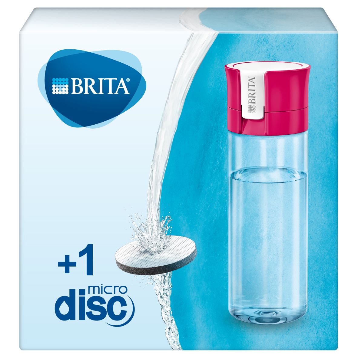 Brita Fill&Go Waterfilterfles - Roze - 1L