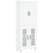 vidaXL Hoge kast, wit, 69,5 x 34 x 180 cm, houtvezel