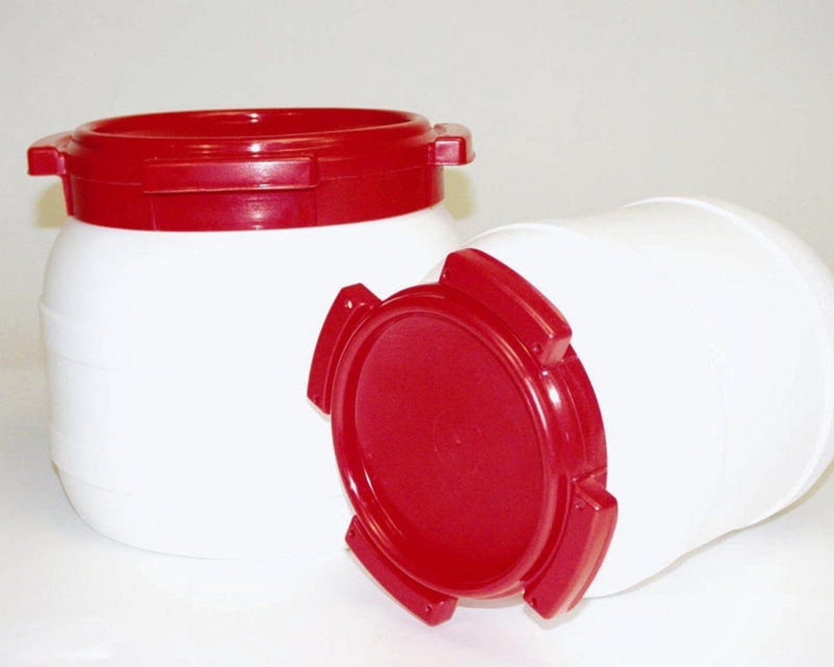 Waterkluisje 15,4 Liter Water- en luchtdicht Wit/Rood
