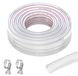Solidchoice - Tuyau d'eau potable PVC avec colliers de serrage pour diverses applications (10 m)