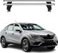Omac Barres de toit transversales en aluminium pour Renault Arkana 2021-2026 – Antivol – Rainure en T – Testées City Crash – Charge max 50 kg Argent