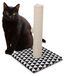 Croci Optical Basic krabpaal voor volwassenen, groot en klein, krabmat met boom en touw met bal, rustgevend spel, kattenkrabber van karton, accessoires en speelgoed voor huisdieren