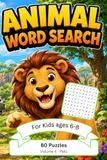 Animal Word Search for Kids Ages 6-8: Volume 4: Pets