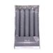 DONAU HOME Set gladde staafkaarsen, grafiet, 10 stuks in doos, 17 x 2 cm, ongeparfumeerd, cilindrische, tafelkaarsen voor decoratie in de woonkamer, badkamer, 6 uur brandduur, kandelaars