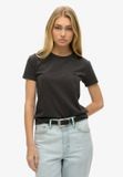 Superdry Essential dames T-shirt met logo - Bison Black