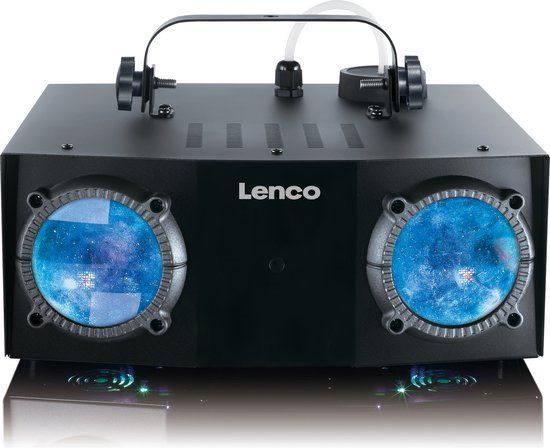 Lenco Discolamp met Rookmachine - Zwart - Feestverlichting met LED en Afstandsbediening