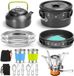 Ningbo Ningshing Trading Group Inc. Set de cuisine de camping 16 pièces - Gris/Argent
