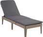 Lit de jardin sans marque Jaipur Sun avec coussin - dimensions 190 x 60 cm - gris foncé et cappuccino