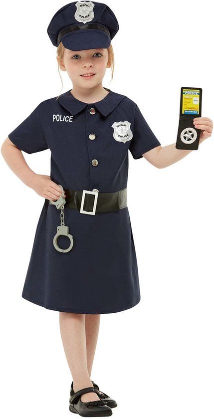 FUNIDELIA Politie Kostuum Meisjes - 10-12 jaar