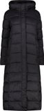 CMP Shiny lange gewatteerde parka met capuchon voor dames - Zwart - XXS