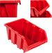 5 x Boîtes empilables Atelier Garage Boîtes de rangement transparentes Boîtes de rangement transparentes Boîtes empilables Boîtes de tri Boîtes 100x150x70 mm Rouge boîtes empilables en plastique boîtes de rangement empilables