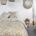 TODAY Housse de couette avec fermeture éclair - Mawira - 2 personnes - 240x220cm - Coton - À carreaux - Jaune