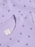 Hummel Beesy Body met lange mouwen 226575 Lavender Gebloemd Katoen Maat 74