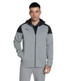 Puma Team Cup Casuals Jas Met Kap Heren - Grijs | Maat: XXL