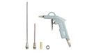ABAC Pistolet de soufflage G-502 PLUS, avec buses multiples (25, 100 et 200 mm) pour des différentes applications, raccord universel et raccord avec buse tuyau flexible, Pression Max 8 Bar