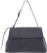 Coccinelle Leren schoudertas Fern Shoulder Bag Grained Leather Stove blauwgrijs