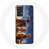 Maniacase Etui voor Samsung Galaxy A13 5G Tanjiro Inosuke en Zenitsu Demon Slayer Kimetsu no Yaiba Anime Manga