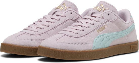 PUMA Club II Era Suede Unisex Sneakers - Rose Mauve-Safe Lake-Gum - Size 40