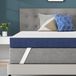 Surmatelas 180x200 cm, en mousse à mémoire de forme avec gel, épaisseur 10 cm, fermeté H3/H4, respirant
