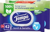 Tempo Vochtig toiletpapier - Aloë vera - 84 stuks