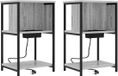 vidaXL Nachtkastje - Set van 2 - Grijs Sonoma - 38 x 31 x 61 cm