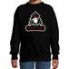 Bellatio Decorations Dieren kersttrui arend zwart kinderen - Foute zeearenden kerstsweater jongen/ meisjes - Kerst outfit dieren liefhebber 152/164